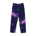 thumbnail image 4 of Goofa Eggplant Printed Soft Pajama Pants for Men, Wide Leg Comfy Casual Lounge Yoga Pants-X-Large, 4 of 9