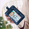 thumbnail image 2 of Zip ID Case, Slim Coin Purse Wallet Change Pouch with Key Ring Mini Change Wallet Keychain Purse, 2 of 7