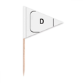 thumbnail image 1 of Keyboard Symbol D Art Deco  Fashion Toothpick Triangle Cupcake Toppers Flag, 1 of 3