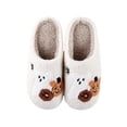 thumbnail image 5 of Halloween Women's Winter Slippers Ghost Pumpkin Pattern Soft Warm Indoor Shoes Cozy Holiday Home Footwear 41, 5 of 6
