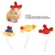 thumbnail image 4 of Lindo sombrero de animales pequeños cómoda correa ajustable suave elegante sombrero de hámster de 3 piezas para mascotas pequeñas ANGGREK Otros, 4 of 8