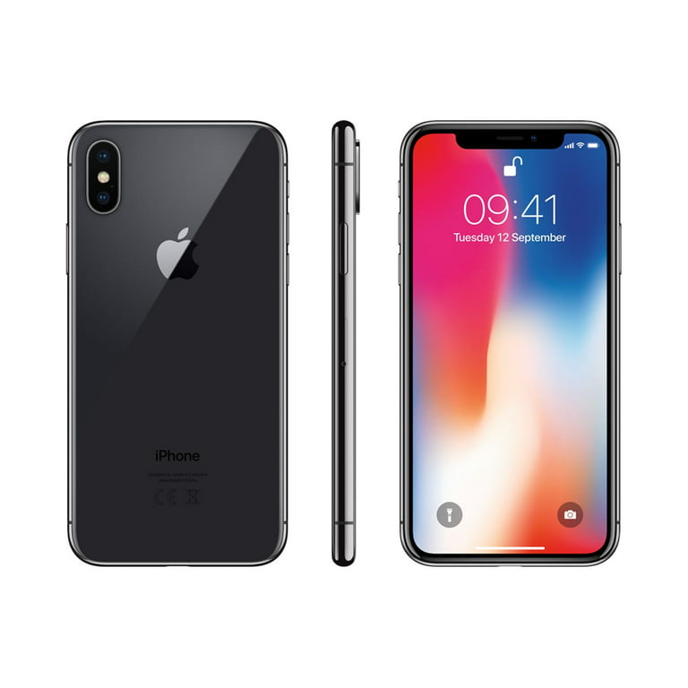 Restored Apple iPhone X 256GB, Space Gray - Locked T-Mobile (Refurbished)