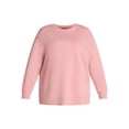 thumbnail image 5 of Terra & Sky Women's Plus Size Fleece Sweatshirt, Size 0X-5X, 5 of 5