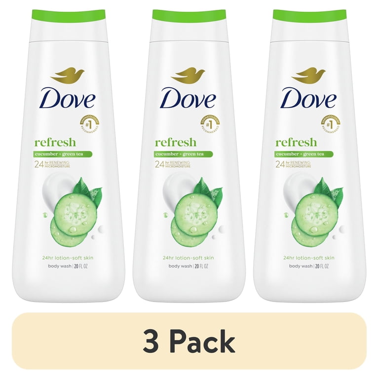 Dove Refresh Body Wash, Cucumber & Green Tea, 3-Pack photo 1