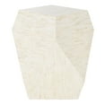 thumbnail image 3 of SAFAVIEH Lea Glam Mosaic Geometric Side Table, Light Beige/Multi, 3 of 7