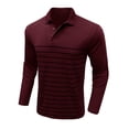thumbnail image 4 of FhsagQ Chemises pour Hommes Chemises pour Hommes Coton Extensible Comfortsoft Chemise à Rayures Imprimée à Manches Longues pour Homme Européenne et Décontractée Coupe Ample Tendance d'Affaires Haut Chemises pour Hommes Hauts Super Ajusté Rouge TTG, 4 of 7
