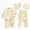 A089-Yellow, variant on NOLDARES Baby Layette Clothes Set - 5 Piece New Born Boy Girl Gift Set, Baby Clothes Outfits & Newborn Essentials Must Haves(A089-Blue)
