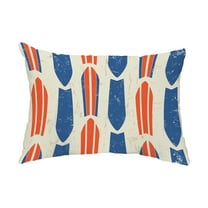 Simply Daisy, 14" x 20" Dean Orange Decorative Coastal Outdoor Pillow
