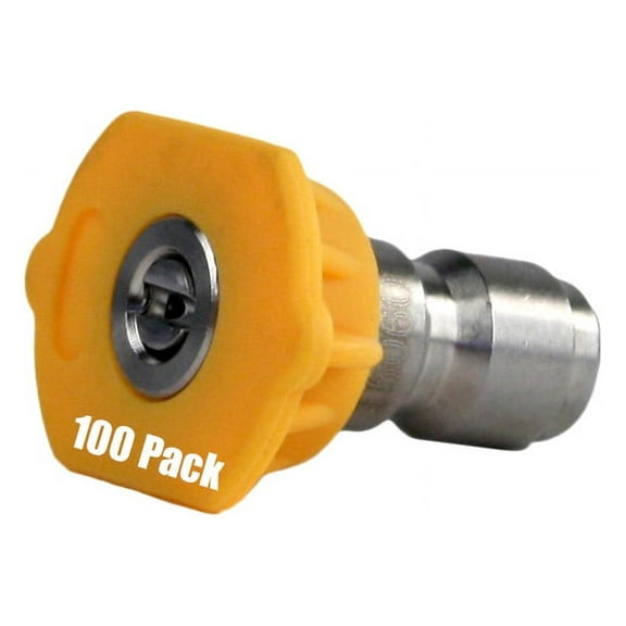 100 Pack Erie Tools Pressure Washer 1/4" Quick Connect 15 Degree 6.0 Nozzles