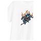 thumbnail image 5 of Camiseta de manga corta para mujer, informal, con gráfico sólido, elástico, cuello redondo, camiseta básica de verano para viajes, entrenamiento, send M, 5 of 8