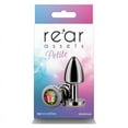 thumbnail image 1 of Rear Assets Petite Aluminum Anal Plug, Gunmetal/Rainbow, 1 of 5
