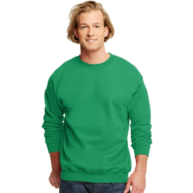 Hanes Ultimate Cotton Chandail Molletonné à Col Rond pour Adulte, 3TG, Gris Oxford