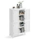 thumbnail image 1 of VASAGLE Mueble de Baño, Armario de Baño, Armario de Cocina, con 4 Puertas, Estantes Ajustables, 30 x 60 x 110 cm, Blanco, 1 of 5