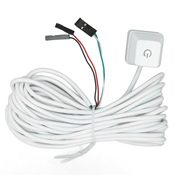 Interrupteur d'Alimentation Externe pour PC, Interrupteur Bleu à Touche Mécanique, Bouton d'Alimentation Rétroéclairé pour Ordinateur de Bureau, Prêt à l'Emploi
