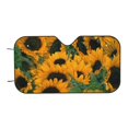 thumbnail image 4 of Uemuo Sunflowers 7 Pattern Accordion Car Windshield Sun Shade, Foldable Reflective Sun Visor for Car, Reflector Windshield Sunshade-Small, 4 of 7