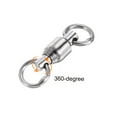 thumbnail image 4 of Unique Bargains 50LBS Roulement à Billes en Acier Inoxydable Pivotant pour Pêche en Eau Salée et Douce, Argent 25 Pack, 4 of 4