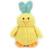 Yellow Plush Chick with Blue Striped Bunny Ears
