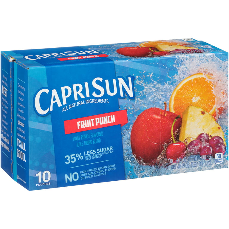 Capri Sun Lemonade Soft Juice Drink, 60 Fluid Ounce -- 4 per case.