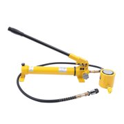 SENDERPICK 30 Ton Hydraulic Ram Jack + Hand Pump Stoke Mini Protable Hydraulic Cylinder Industrial Super Thin Lifting Jack, not for Car (30T Hydraulic Jack + CP-700 Pump)