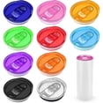 thumbnail image 1 of Paquete de 10 Tapas de Repuesto para Vasos Delgados de 20 Oz, Compatibles con Vasos de Sublimación de 20 Oz, Cubiertas Deslizantes Antisalpicaduras., 1 of 5