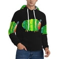 thumbnail image 1 of The Very Hungery Caterpillar Men Fleece Hoodies 3D Printed Drawstring Pullover Sweatshirt with Pockets S-4XL, 1 of 5