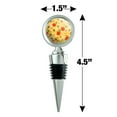 thumbnail image 6 of Combination Pizza Pattern With Pepperoni Olives and Onions Wine Bottle Stopper, 6 of 8