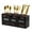 Black, variant on Wood Kitchen Utensil Holder with 3 Compartments for Countertop, Wooden Flatware Utensil Organizer Storage Box for Forks, Spoons, Knives, Black