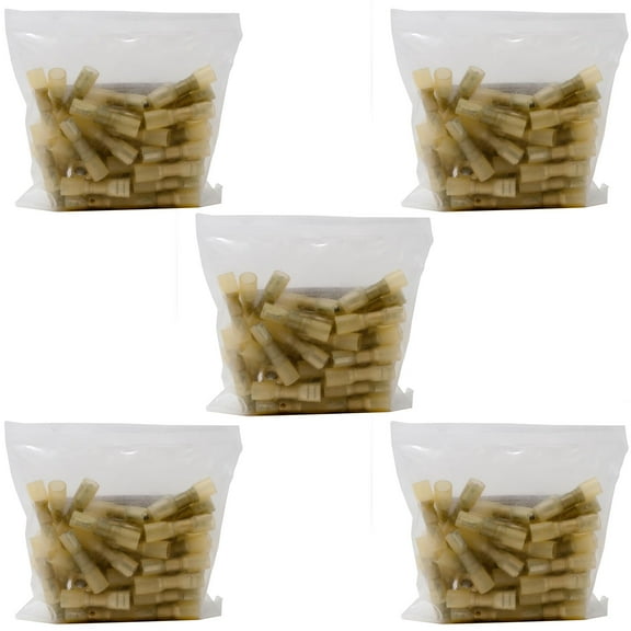 Wet Sounds 5 Case Pack of WW-HSFSPADE50-YEL, YELLOW 12/10 Gauge Heat Shrink Female Spade Connector .250" 50/pack-250 connectors total