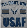 thumbnail image 2 of US Air Force Fly Fight Win USAF Zip Up Hoodie Men's Women's Brisco Brands X, 2 of 6