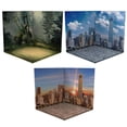 thumbnail image 1 of Colección de modelos de vehículos 3x1:12 Figura de acción Almacenamiento Vitrina Escena de vehículo Juguete Ciudad de escombros Atardecer, 1 of 9