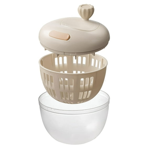 Dryer Strainer Cleaner Kitchen Salad Spinner Fruit Cleaner Bowl for Washing, and Drying Greens