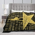 thumbnail image 4 of Musicals Hamilton Throw Blanket Soft Blankets Warm Lightweight Flannel Blanket for Bedding Sofa and Travel All Season 50"X40", 4 of 7