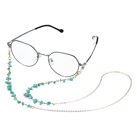 Uxcell Glasses Chain Lanyard for Sunglasses, Turquoise Glasses Chain Strap Adjustable Eyeglasses Holder Strap Around Neck for Women Sunglasses