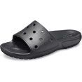 thumbnail image 1 of Sandalias clásicas sin cordones con punta abierta en negro (una pieza), 1 of 5