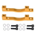thumbnail image 2 of koolsoo 2 Pieces 203mm Front & Rear Disc Brake Mount Adaptor Gold, 2 of 9