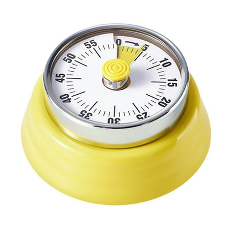 

Mechanical Timer Stainless Steel Visual Countdown Timer 60 Minutes Electronic Timer for Cooking Classroom Game Study Office Magnetic Alarm Clock with Alarm Sound A2I2