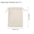 thumbnail image 2 of REGALWOVEN Coin Sacks Bag, Bank Deposit Change Bags with Drawstring Beige 8"x6", 2 of 7