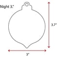 thumbnail image 2 of 25 Units Acrylic Christmas Ornaments Blanks Night 1/8" Thick – Clear or Solid Color – (Size 3") Made in USA, 2 of 5