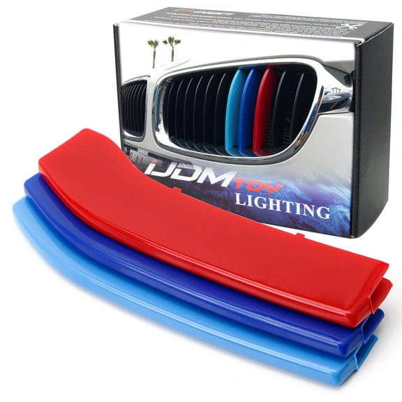 Exact Fit ///M-Colored Grille Insert Trims For 2014-20 BMW F22 F23 2 Series 220i 228i 230i 235i w/Standard Kidney Grille (11-Beam ONLY)