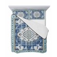 thumbnail image 7 of Blue Boho Full Size Down Alternative Comforter, Lightweight Comforter Quilt Bedding Set with Pillow Shams Farmhouse Bohemian Medallion Oriental Flower All Seasons Bed Comforter Duvet Insert 78"x90", 7 of 7