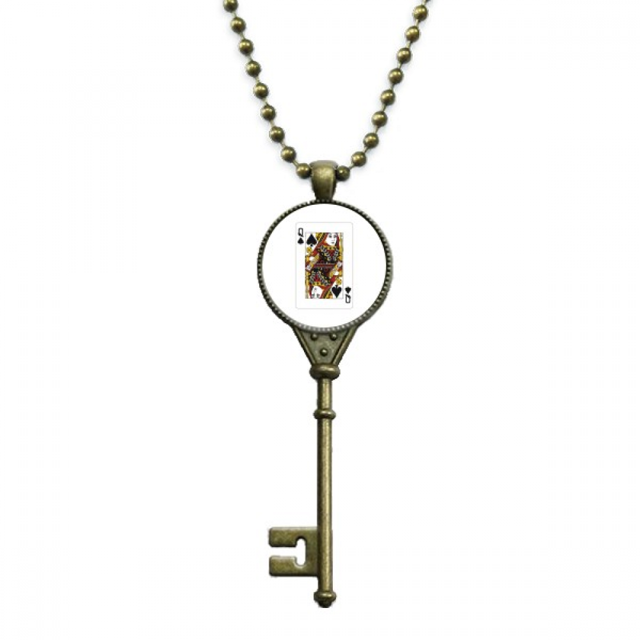 Patron de juego naipes fichas utensilios Llavero Collar Colgante Bandeja Cadena Embellecida Unbranded M