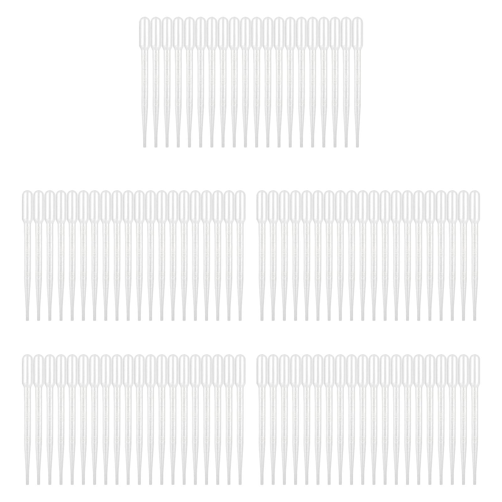 100 Pieces Disposable Eye Dropper Transfer Pipettes Mini Portable Home