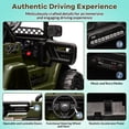 thumbnail image 3 of 12V Kids Ride On Car, Electric Truck Ride On Toys with 5MPH Max Speed, Remote Control, LED Lights, and Music for Kids Gifts, Green, 3 of 7