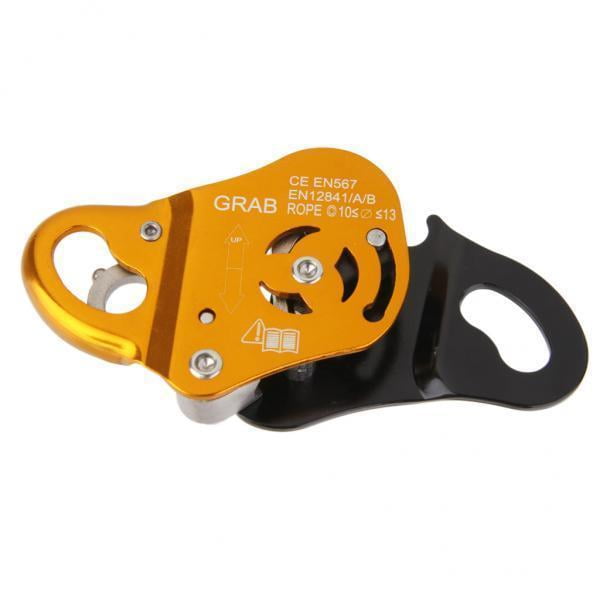 2x Montañismo Árbol Escalada en roca Rappel Cuerda Grab Ascender Equipment, Aluminio Cuerda Riser Abrazadera - CE Zulema Cuerda Grab Protecta