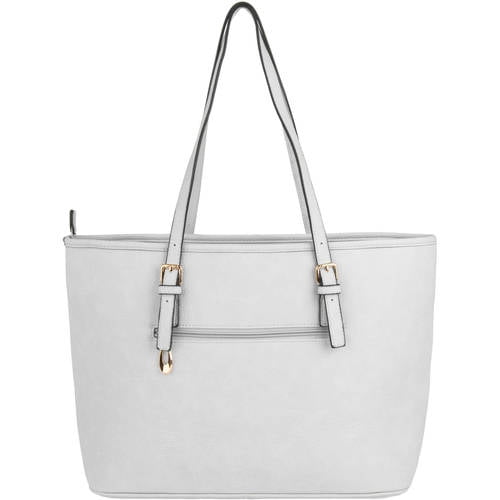 Gwen Women's Leatherette Studded Tote Shoulder Bag fits tablets and laptops (up to 13, 13.3 inches)