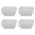thumbnail image 1 of 4Pcs Refrigerator Wine Holder,Clear Stackable Plastic Wine Rack Storage Water Bottle Organizer Water Bottle for Fridge, 1 of 5