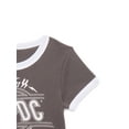 thumbnail image 3 of AC/DC Girls Short Sleeve Ringer Graphic Tee, Sizes 4-16, 3 of 3