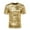 Gold#03, variant on Handshe Men's Holographic T Shirt Short Sleeve Round Neck Shiny Party Clubwear Tank Top