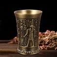 thumbnail image 3 of stanreset Verre à Shot Vintage Égyptien Vaisselle pour Cocktail Ramses Accessoires bronze Ramses 4.2x6.2cm, 3 of 6