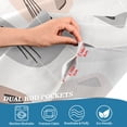 thumbnail image 5 of Yayeee Kitchen Curtains Tier Set of 2 Light Filtering 57"x24" Over Sink Window Panels, Gray Cat Pattern, 5 of 7